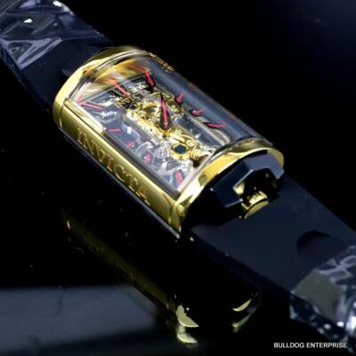 Pre-owned Invicta Vintage Mechanical Skeletonized Ghost Bridge Capsule 29mm Watch