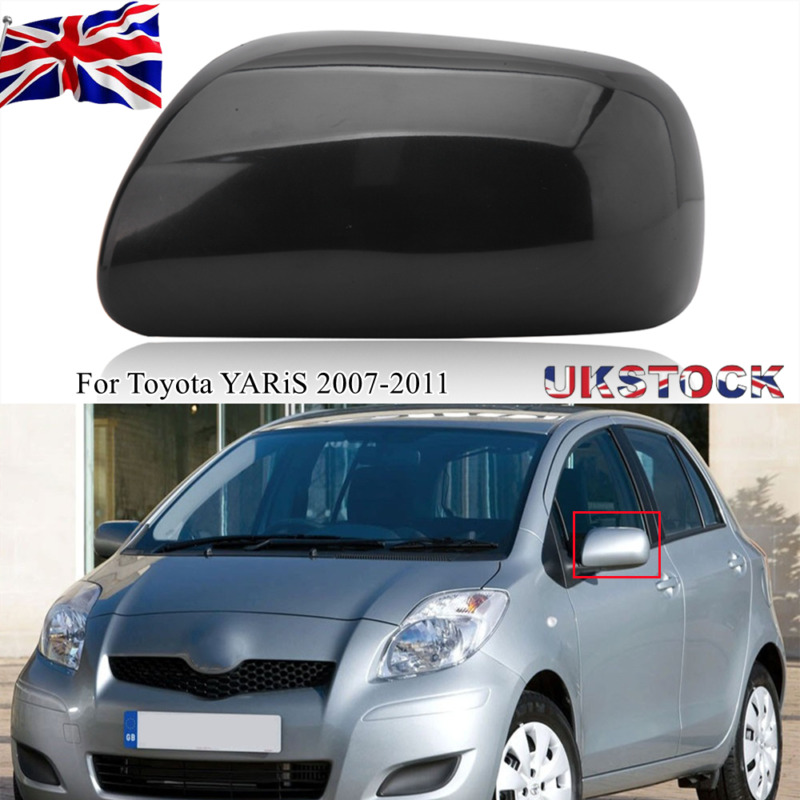 Left Passenger Side Front Wing Mirror Cover Cap Casing For Toyota Yaris 07-11 Uk