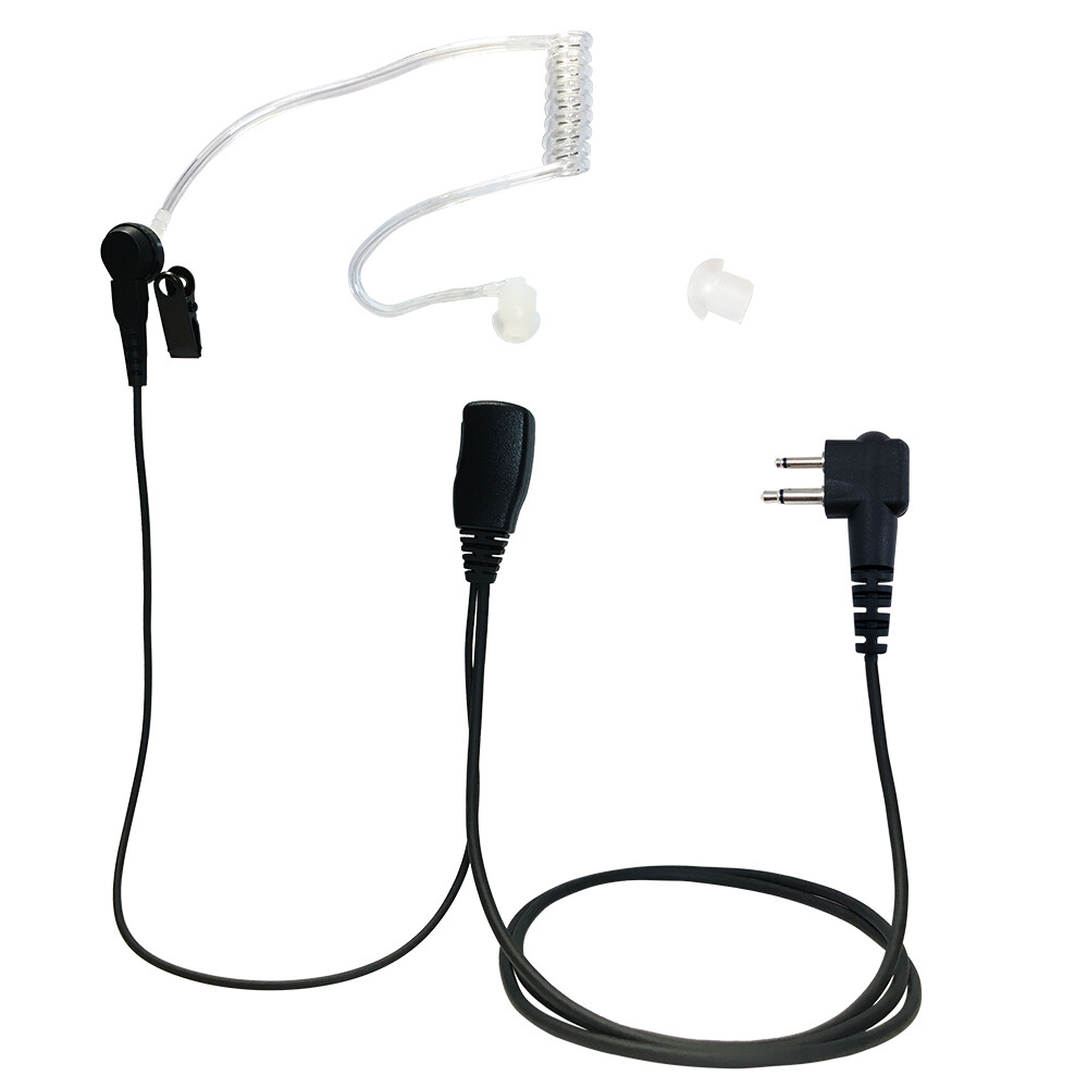 For Motorola Two Way Radio Earpiece Headset Mic PTT Surveillance Police CP200D
