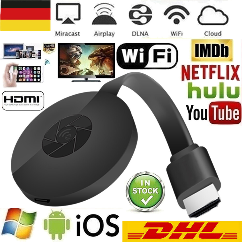 1080P Wireless HDMI Empfänger TV Miracast Display Dongle Media Digital Streamer