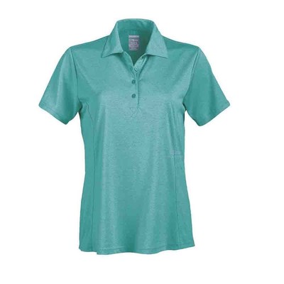 

Рубашка поло с коротким рукавом Page - Tuttle Solid Heather с коротким рукавом женская синяя повседневная P2013-WAV, Синий