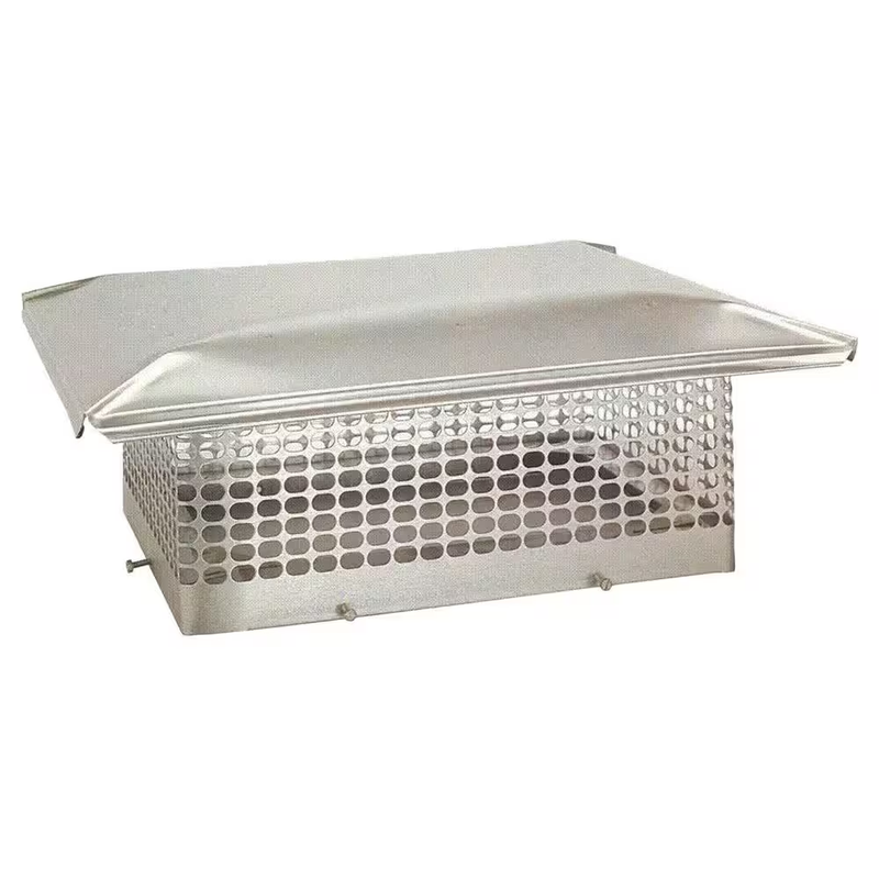 Stainless Steel Chimney Cap Fireplace Stove Square Mesh 14 X 14 Inch Adjustable