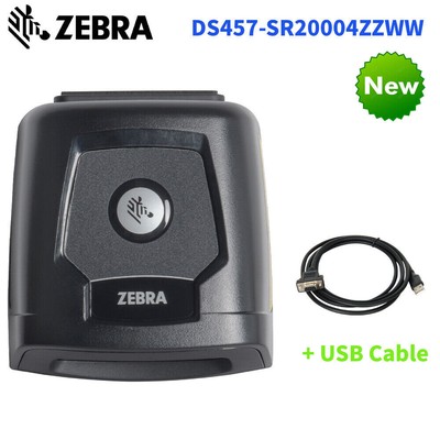 Zebra DS457-SR20004ZZWW 1D 2D Fixed Mount Reader Barcode Scanner With USB Cable