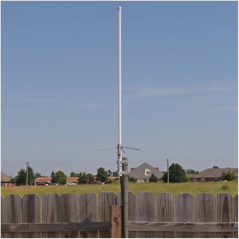 Tram Dual Band Vertical Base Antenna UHF VHF High Gain Fiberglass Ham