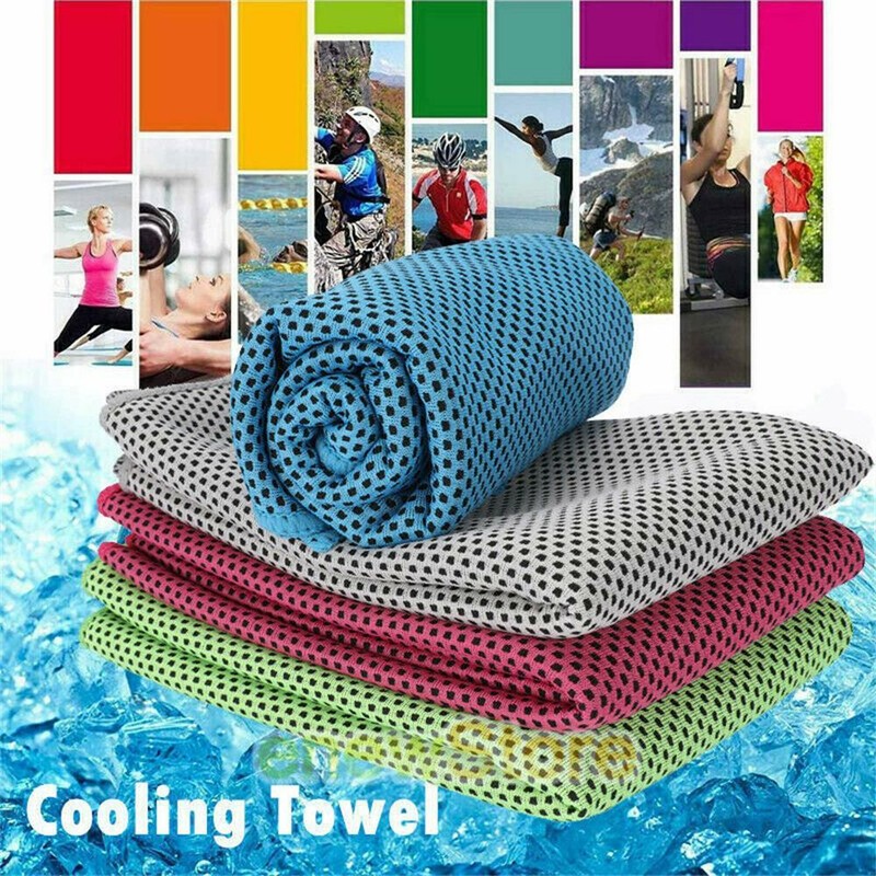 Instant Chilly /& Cooling Towel ICE Cold Cycling Jogging Gym Sports Outdoor AU