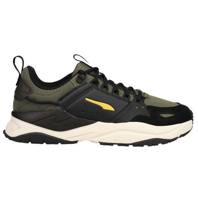 Мужские кроссовки Puma XRay2 Square Ramble Ripstop на шнуровке, черные, зеленые, повседневная обувь