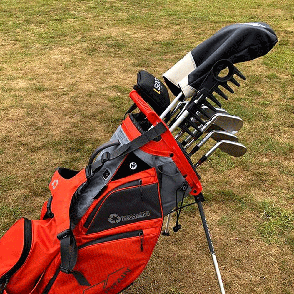 GOLF BUNKER RAKE & BALL RETRIEVER / PERSONAL SAFETY GOLF RAKE / BALL