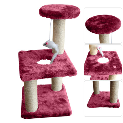 Cat Tree Condo Tower Activity Center Playing House 2-Level w/ Scratching Post