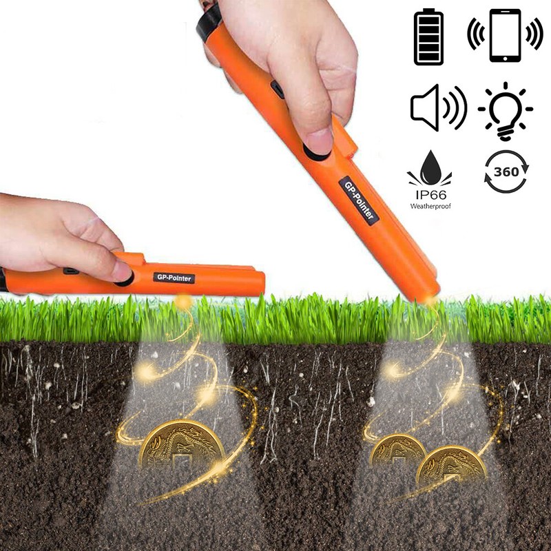 Schatzsuche Pro-Pinpointer Metall Detektor Metallsuchgerät mit LED Taschenlampe