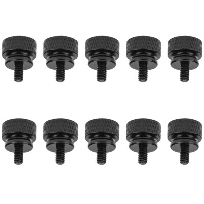 10pcs Computer PC Case Fully Threaded Knurled Thumb Screws 6#-32 Multicolored