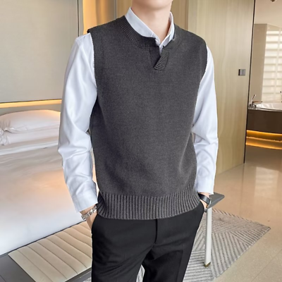 Mens shop knitted waistcoat