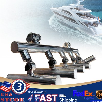 Stainless Steel T Top 5 Rod Holder |Fishing Console Boat T Top Rocket Launcher