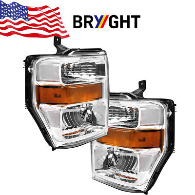 For 2008-2010 Ford F250 F350 F450 SuperDuty Pickup Headlights Left+RIght 08-10