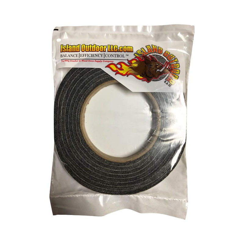 BBQ Gasket 6Ft X 1/8 X 1/2W for  Smoker Grill Seal Grey High Temp