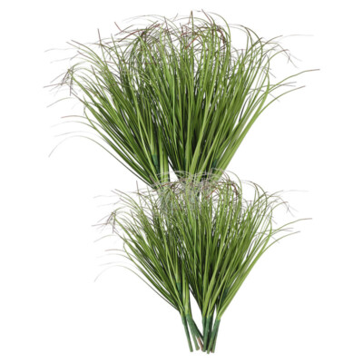 20pcs Artificial Plants Decors Artificial Plants Grass Shrubs Greenery