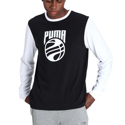 

Футболка Puma Splash Shooting с длинным рукавом мужская размер  повседневная 532133-01, Черный, Puma Splash Shooting Shirt Long Sleeve TShirt