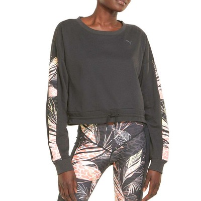 

Толстовка Puma French Terry Crew Neck Женская черная 522610-51, Черный