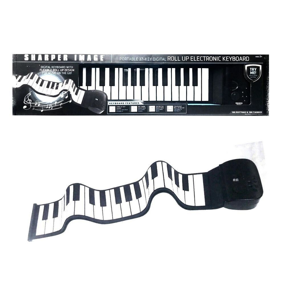 Sharper Image Musical Portable 37-Key Digital Roll Up Electronic Keyboard