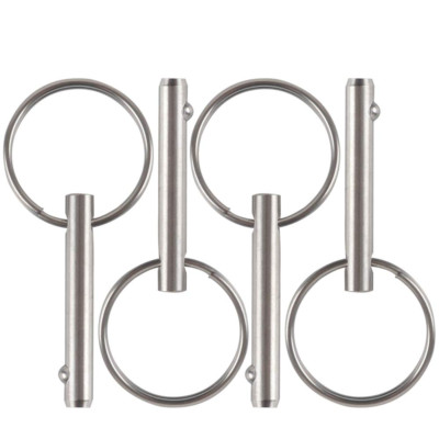 Small Quick Release Pin 3/16'' Stainless Steel, Bimini Top Marine Hardware 4 Pack