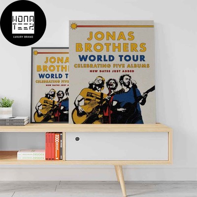 Jonas Brothers World Tour Celebrating Five Albums Timeline 2024 Poster