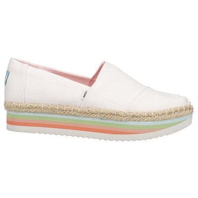 

TOMS Alpargata Rope Женские слипоны на высокой платформе, белые, повседневные, на плоской подошве 10017839T, Белый, TOMS Alpargata Rope High Platform Slip On