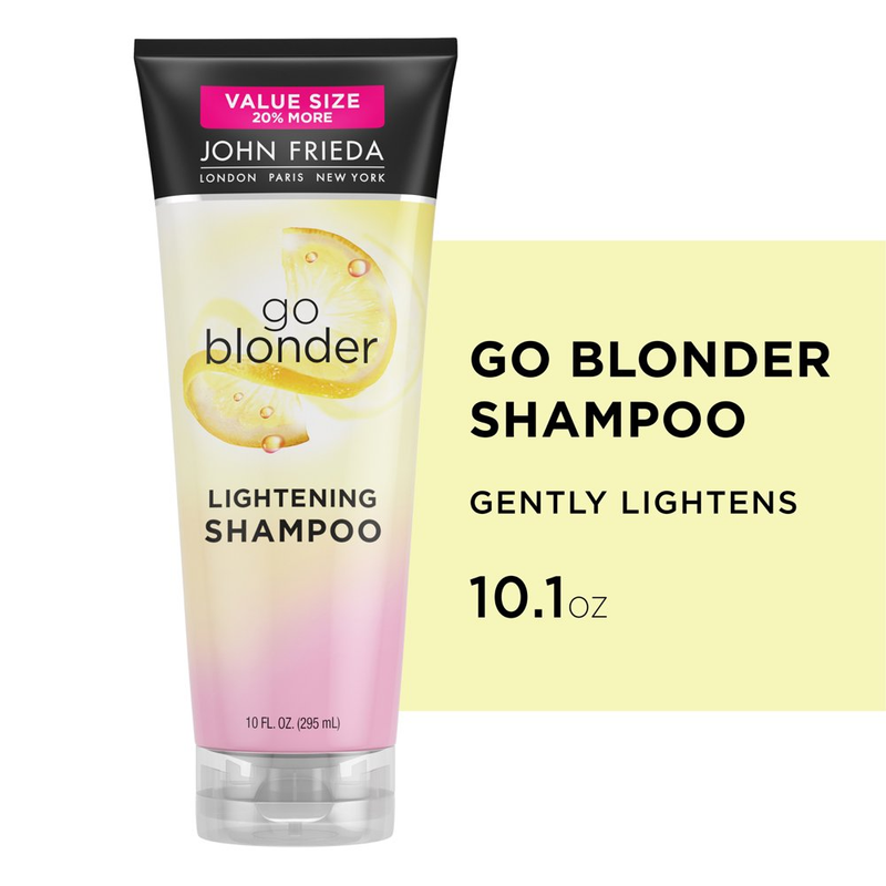 John Frieda Go Blonder Lightening Shampoo for Blonde Color-Treated Hair, Paraben
