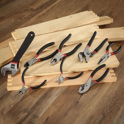 Great Neck 87900 8-Piece Steel Pliers And Wrench Tool Set New