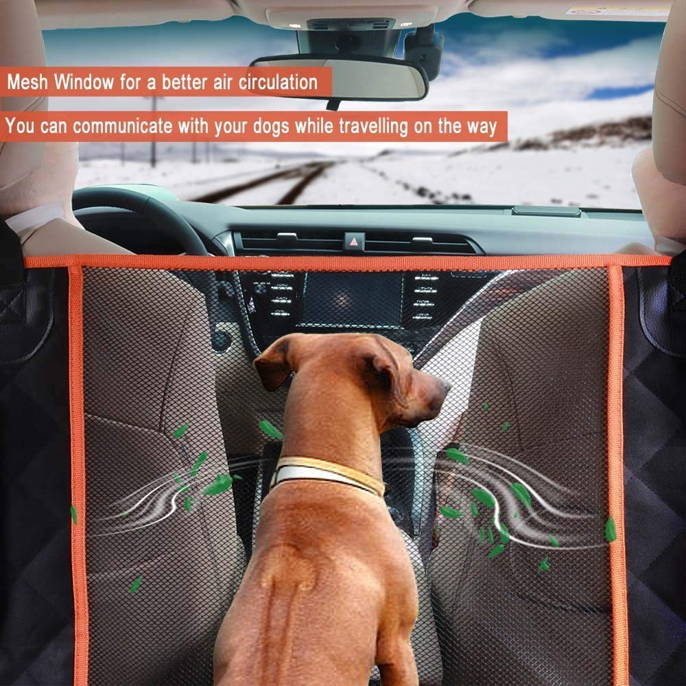 CLEEBOURG Upgraded Dog Seat Cover for Cars Trucks SUV,Waterproof Dog Hammock Bac