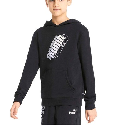 

Пуловер с капюшоном с логотипом Puma Power для мальчиков, размер , повседневная спортивная верхняя одежда, 847, Черный, Puma Power Logo Pullover Hoodie Youth