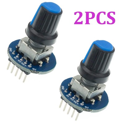2PCS Rotary Encoder Module for Arduino Brick Sensor Development Round Audio Rota