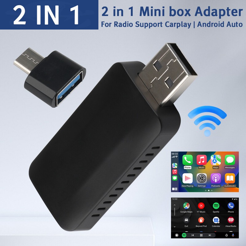 Wireless Apple Carplay Adapter Android Auto Adapter Usb Car Dongle Connect Box
