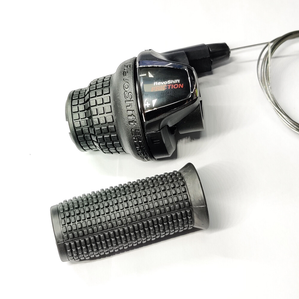 Shimano RevoShift SL-RS35 TWIST GRIP SHIFTER -3/6/18 SPEED nero NUOVO ...