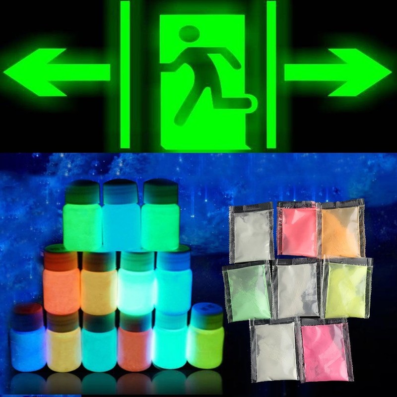 Super Bright Diy Pulver Fluoreszierend Glow In The Dark Neon Phosphor Pigment