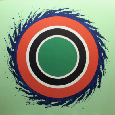 Kenneth Noland - large painting on canvas - Abstract Impressionism Target series