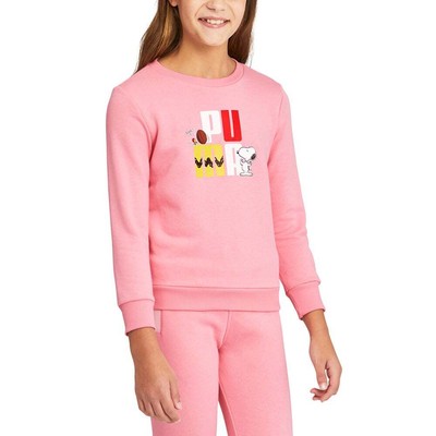 

Толстовка Puma с круглым вырезом X Peanuts для девочек, размер  589366-26, Розовый, Puma Crew Neck Sweatshirt X Peanuts