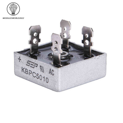 2/5/10PCS KBPC5010 50A 1000V Metal Case Single Phases Diode Bridge Rectifier US