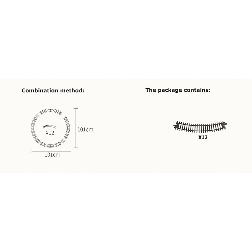 Retro Railroad Train Set with Sound Light Steam Train Locomotive Gas Tank Round