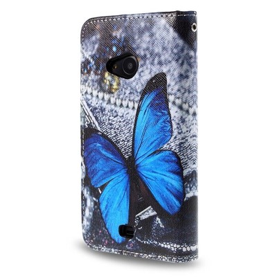 Butterfly Print Faux Leather Case for Microsoft Lumia 535/535 Dual SIM
