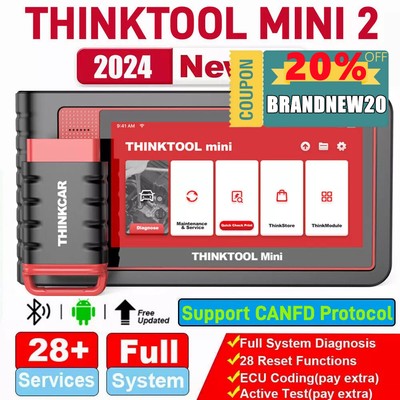 Thinktool Mini2 All System Diagnostic Scanner Bi-directional Key Code 28 Reset
