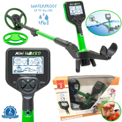 Nokta Mini Hoard Waterproof Kids Metal Detector with Coil Cover, 2 Year Warranty