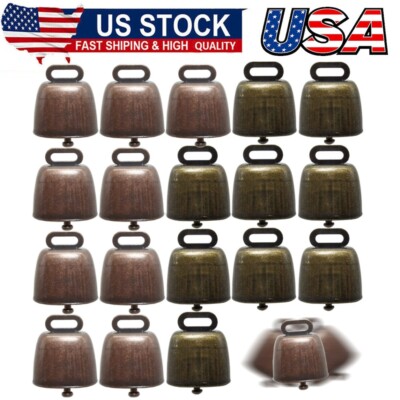 18Pcs Cow Horse Sheep Grazing Copper Bells Small Brass Bells Cattle Goat Farm