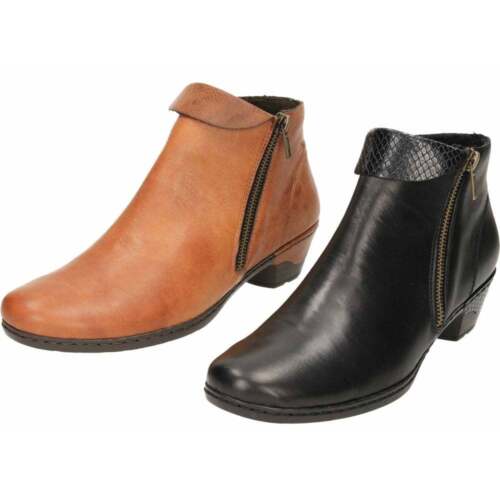 tan block heel ankle boots