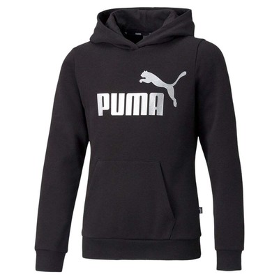

Мужская черная повседневная верхняя одежда с капюшоном Puma Essentials+ Logo 846132-01, Черный