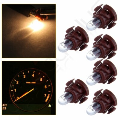 6X Warm White T4/T4.2 Neo Wedge A/C Heater Climate Control Light Halogen Bulbs