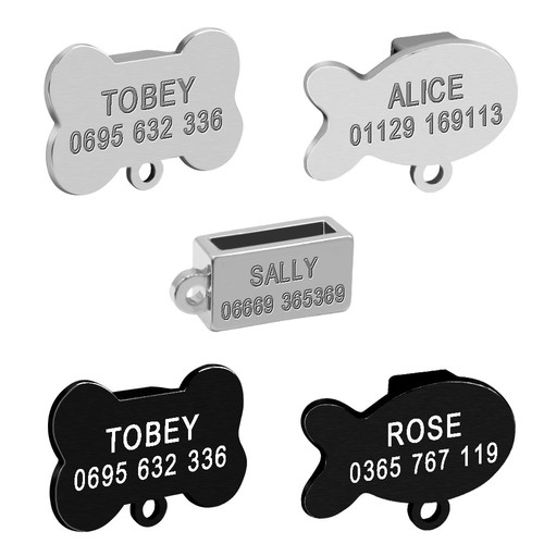 slide on cat collar tags