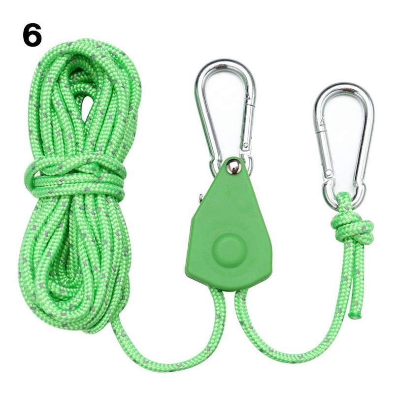 Tent Rope Tensione Adjustable Rope Fastener Fixed Buckle Pulley Ratchet Hangers