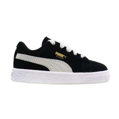 

Черные кроссовки Puma Suede Toddler Boys Повседневная обувь 353636-01, Черный, Puma Suede Toddler