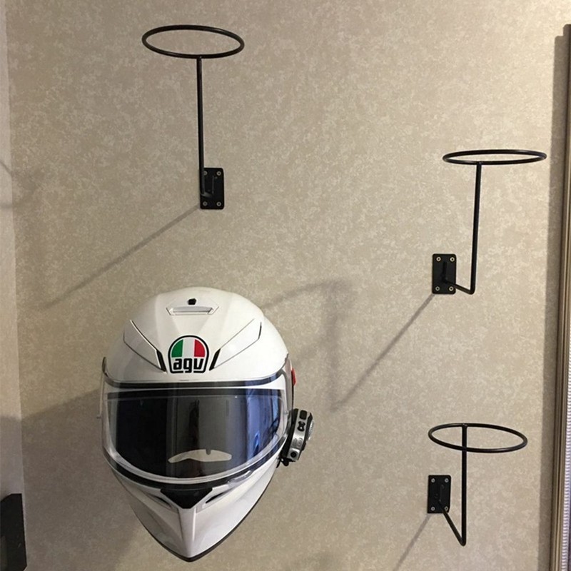 Wall Mount Helmet Stand Display Motorcycle Helmet Wall Mount Hook Display Rack