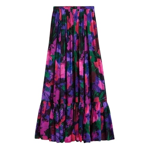 MADISONBLUE TUCK VOLUME SKIRT OX Long Skirt 2 M BLU MB191-6023 | eBay