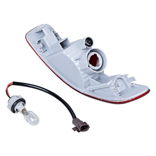 2X Left Right Rear Bumper Reflector Light For Mitsubishi Outlander 07-12 w/ Bulb